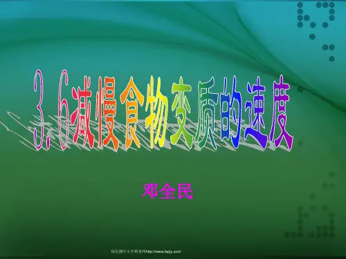 3.6 《减慢食物变质的速度》PPT课件(实用)
