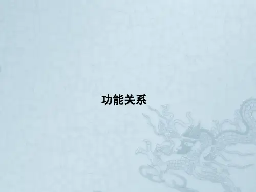 高三高考物理知识点总复习精讲课件功能关系