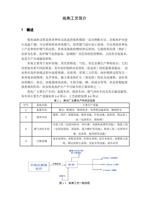炼焦工艺简介-20130123