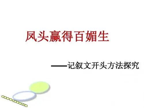 精心打造文章的开头  实验中学李洁琼