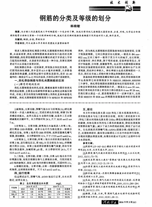 钢筋的分类及等级的划分