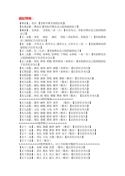 古代等级