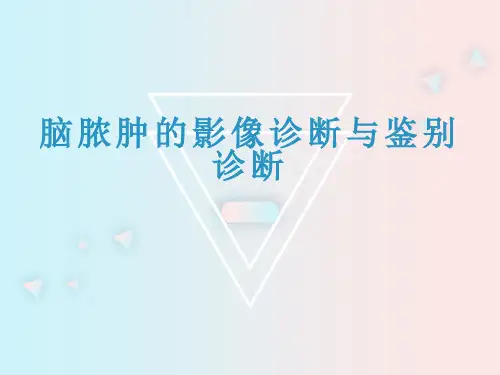 脑脓肿的影像诊断与鉴别诊断