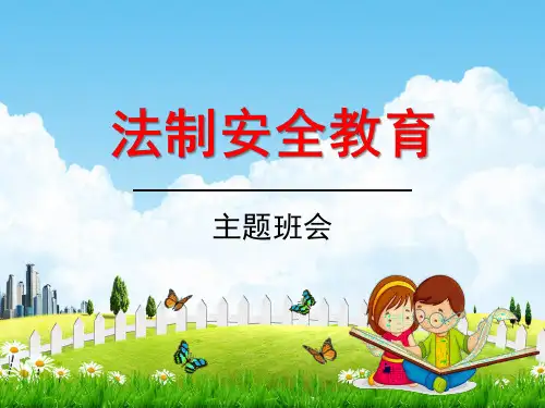 中小学主题班会《法制安全教育：与法同行,平安相伴》精品教学课件PPT优秀课件