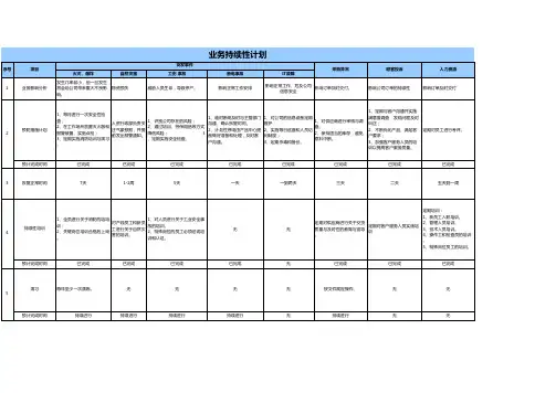 业务连续性计划(BCP中文版)--