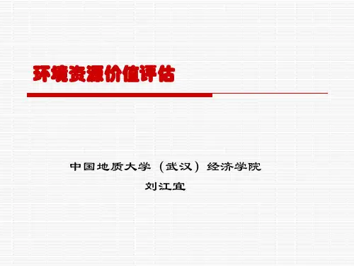 环境资源价值评估分析