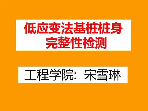 低应变法基桩桩身完整性检测[1]