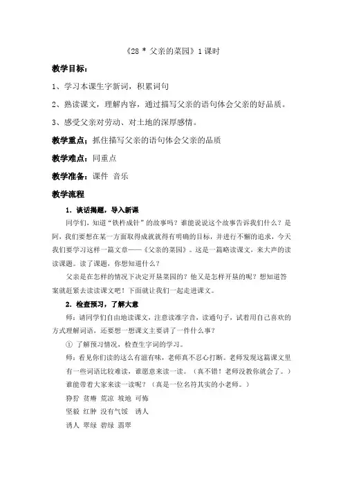 父亲的菜园1