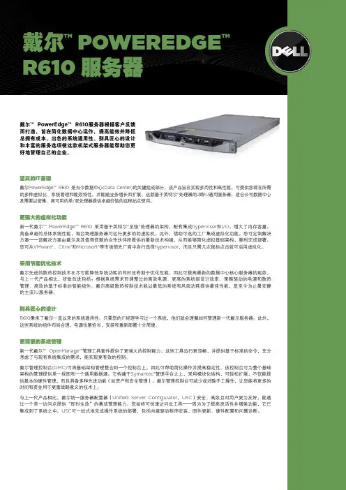 dell R610 配置说明