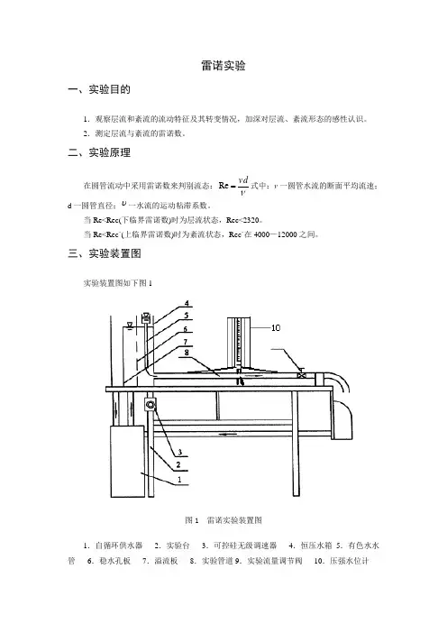 雷诺实验