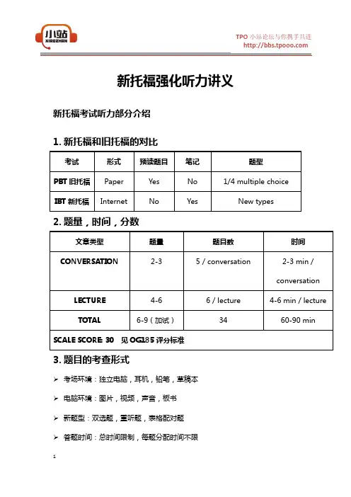 【TPO小站】托福听力完全自学讲义_非常详细