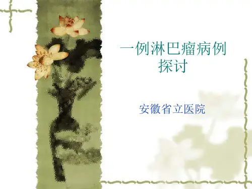 一例淋巴瘤病例探