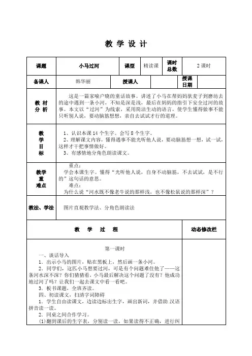 小马过河电子教案