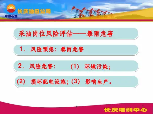 采油岗位风险评估