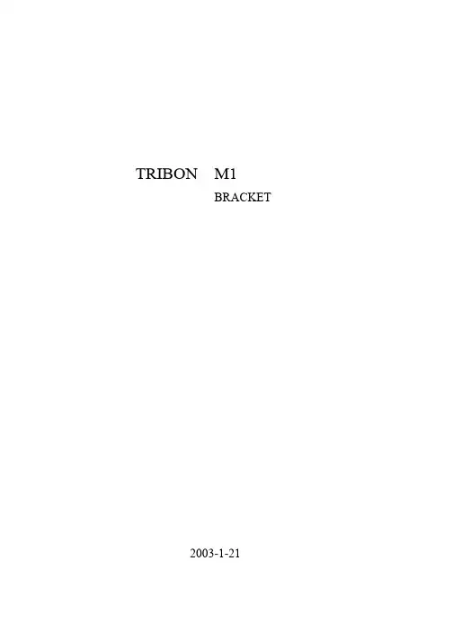 TRIBON 教程 系统标准 肘板