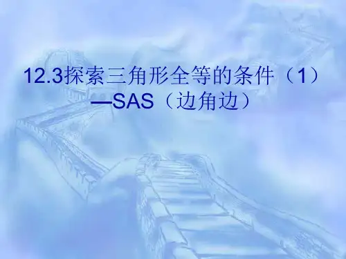 三角形全等判定SAS定理