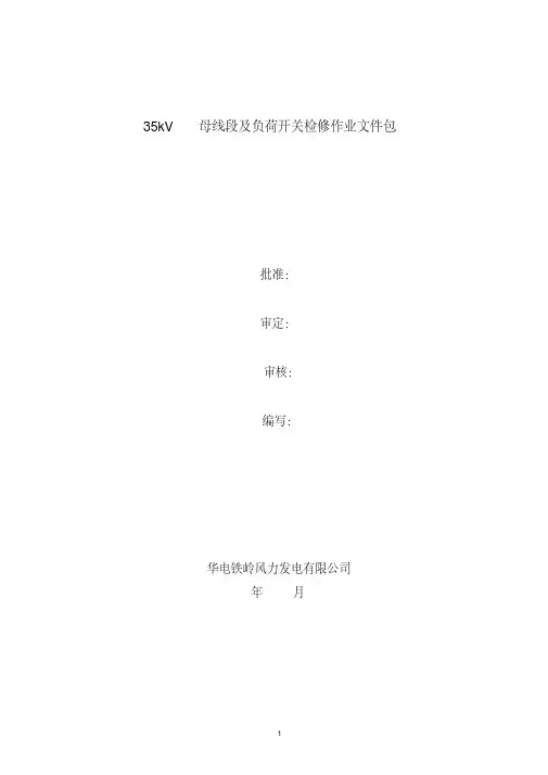 (完整版)35kV开关柜检修解析