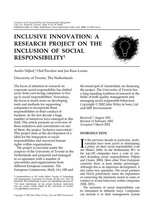 Inclusive innovation