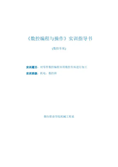 《数控编程与操作》实训指导书