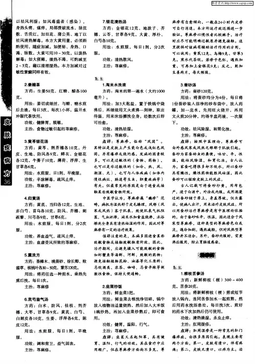 湿疹方