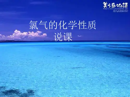 氯气的化学性质说课