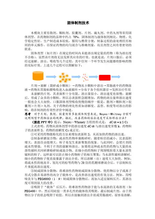 固体制剂技术