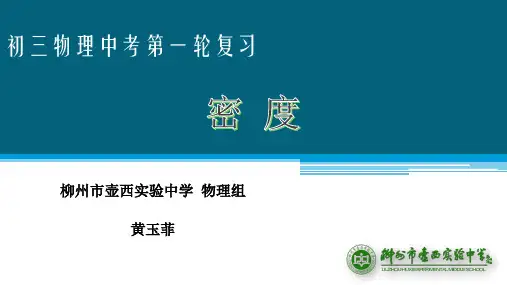 密度(中考第一轮复习)