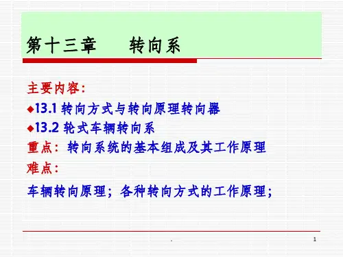 拖拉机转向机构PPT