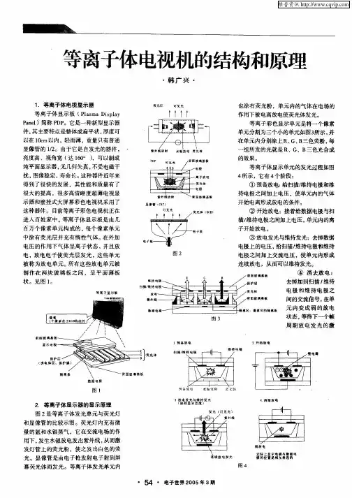 等离子体电视机的结构和原理