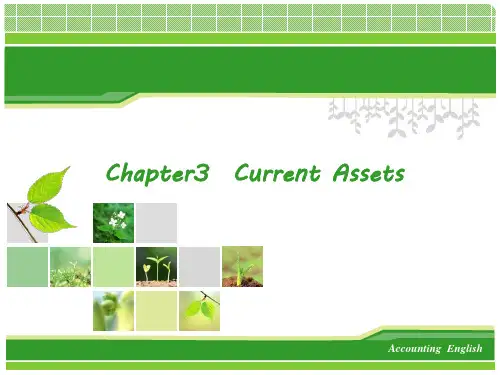 会计英语(西方经济学)chapter3-current assets
