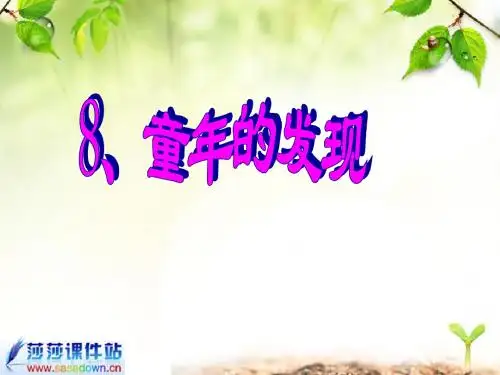 《童年的发现》ppt课件