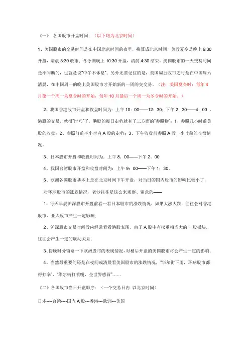 全球股市
