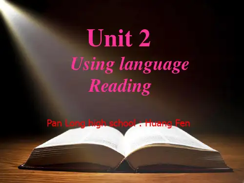 人教高中英语选修9 U2 Using Language课件 (共21张PPT)