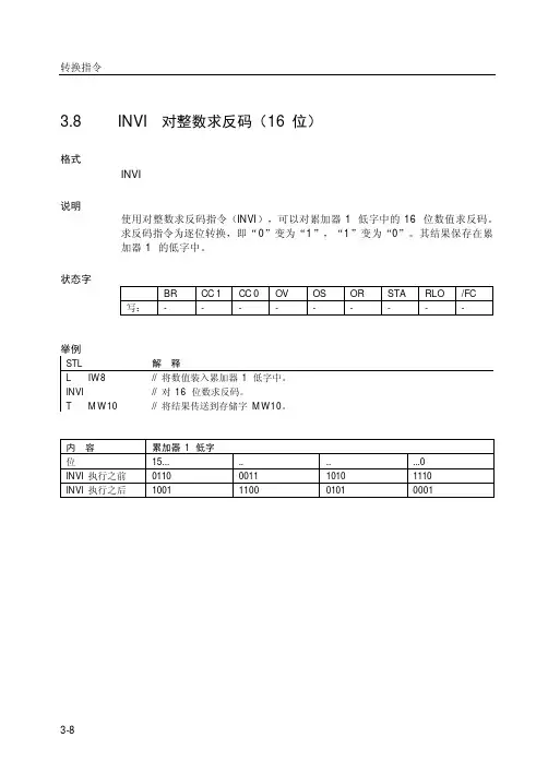 S7-300 S7-400语句表(STL)编程手册51-100
