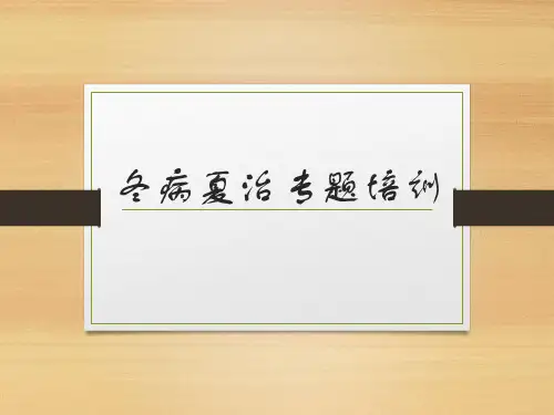 三伏贴专题培训