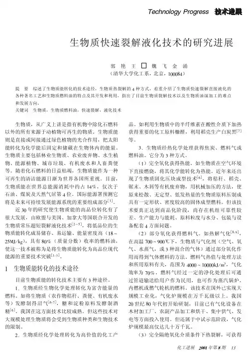 010804生物质快速裂解液化