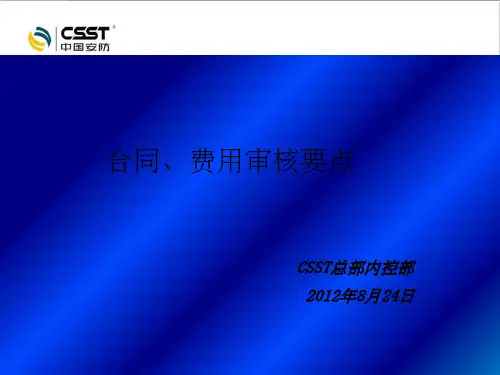 合同、费用审核要点ppt课件
