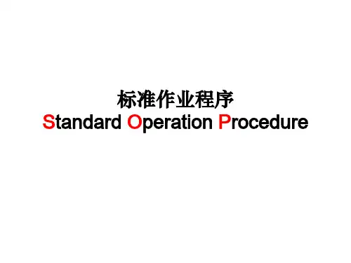 流程管理-SOP文件的撰写(汇总).ppt