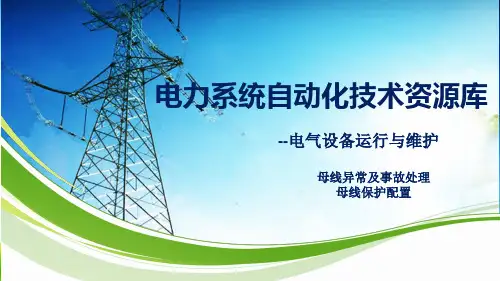 母线保护异常及处理：母线保护配置.pptx