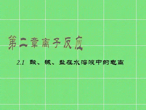 离子反应第一课时课件【精选】