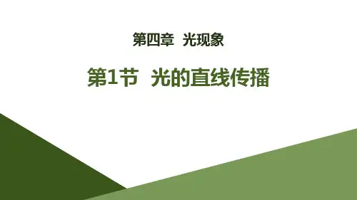 人教版八年级物理上册《光的直线传播》PPT课件(12篇)