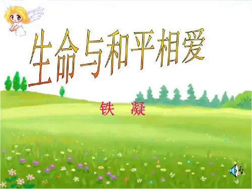 九年级语文下册《生命与和平相爱》精品课件 苏教版