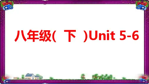 2019中考英语复习教材知识梳理八下Unit5-6课件 人教新目标版