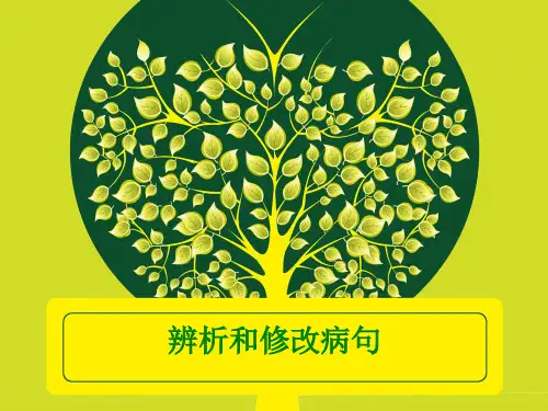 苏教版六年级语文下册《修改病句》课件