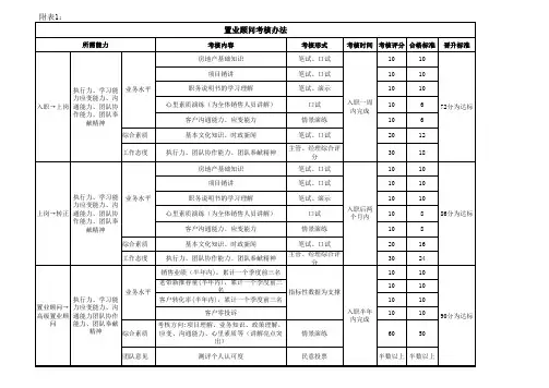 置业顾问考核办法