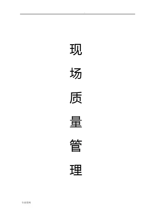 现场质量管理制度、质量责任制.doc