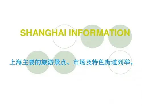 上海主要旅游景点