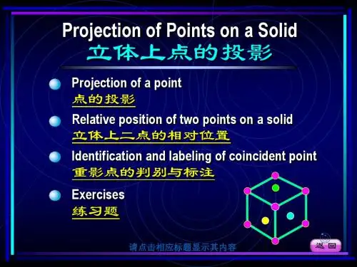 第2章立体上点的投影