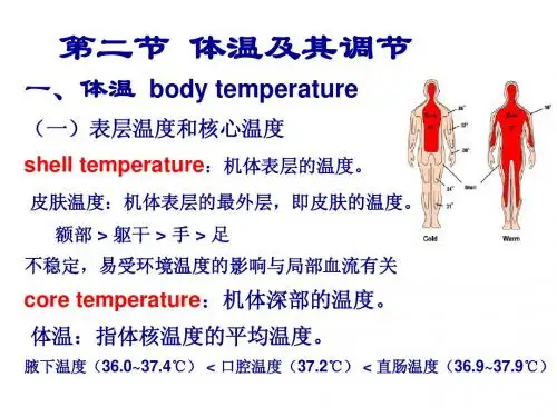第二节 体温及其调