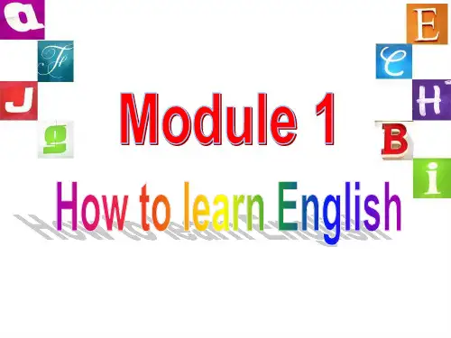外研版八年级英语上册Module 1 Unit 1 How to learn English  课件(共38页)
